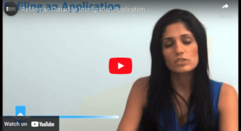 Refilling an Canadian Immigration Application Video