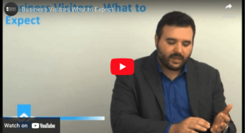 Business Visitors What to Expect Video