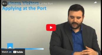 Business Visitors Applying at the Port Video