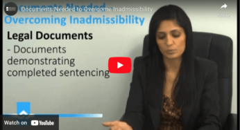 Documents Needed to Overcome Inadmissibility Video