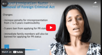 Faster Removal of Foreign Criminals Act Video