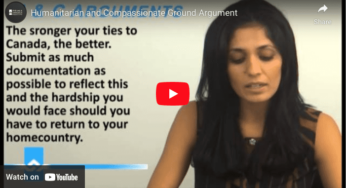 Humanitarian and Compassionate Ground Argument Video