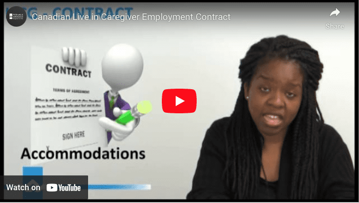 Canadian Live In Caregiver Contract Video Akrami And Associates Immigration Law Firm