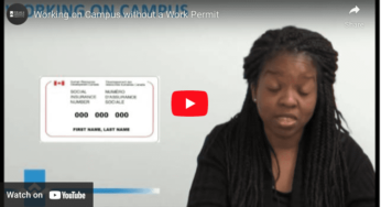 Working on Campus without a Work Permit Video