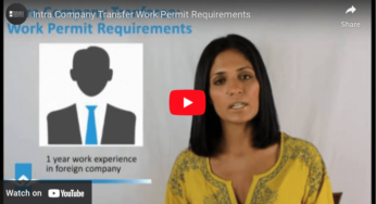 Intra Company Transfer Work Permit Requirements Video
