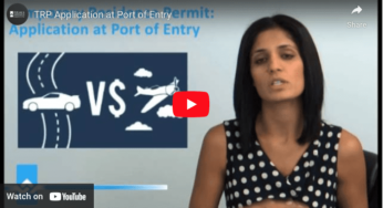 TRP Application at Port of Entry Video