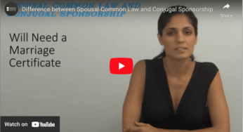 Difference between Spousal, Common Law, and Conjugal Sponsorship Video