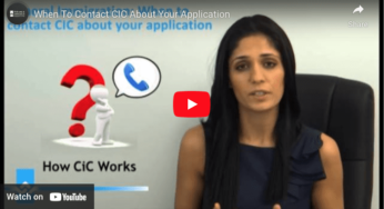 When To Contact CIC About Your Application Video