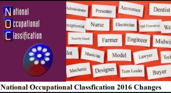 National Occupational Classification 2016 Changes