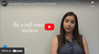 On and Off Campus Work Permit Eligibility Video