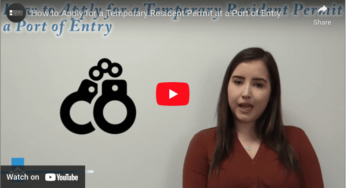 How to Apply for a TRP at a Port of Entry Video