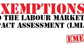 Exemptions to the Labour Market Impact Assessment (LMIA)