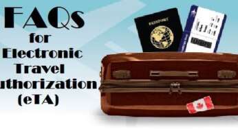 FAQs for Electronic Travel Authorization (eTA)