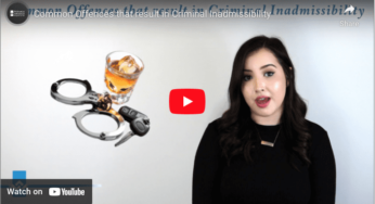 Common Offences that result in Criminal Inadmissibility