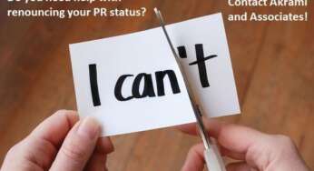 Renouncing your Permanent Resident Status